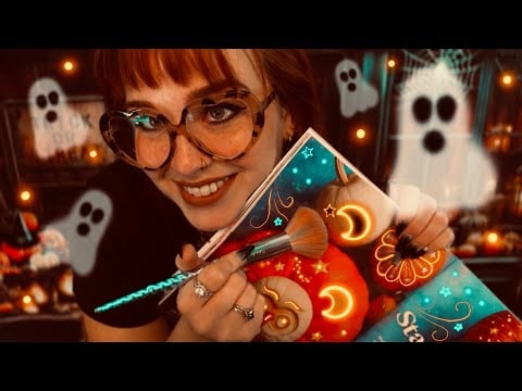 Autistic ASMR 👻🧡 Halloween Magazine Flip Through (Tapping, Brushing, Whispering)