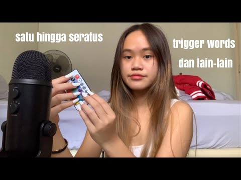 I TRIED ASMR IN MALAY AGAIN ( triggers words + random triggers )