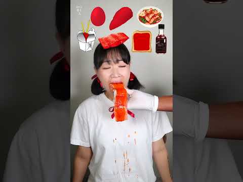 Random Buldak Red Healthy Food Mukbang