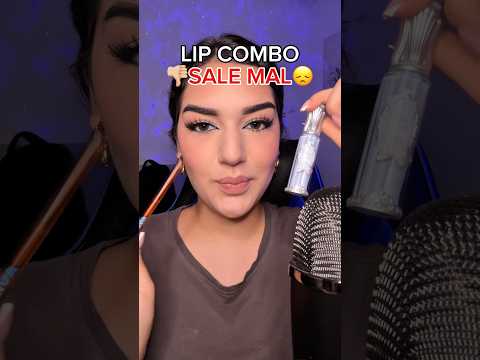 💄LIP COMBO FANTASÍA🧚🏼‍♀️ sale mal 😞 #asmr #maquillaje #lipcombo