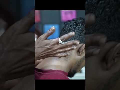 Uncle Barber Relax | Stone Massage With Neck Cracking ASMR #shorts