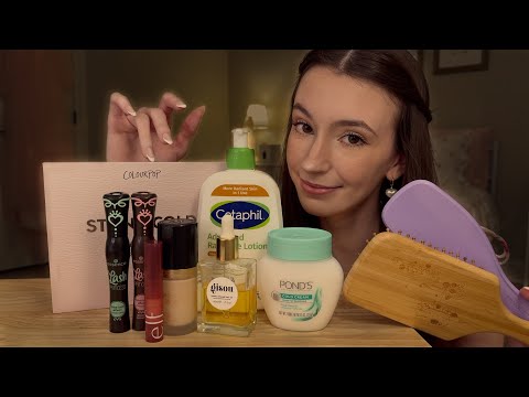 ASMR Gentle Tapping on My Beauty Faves💕 | Soft Whispering