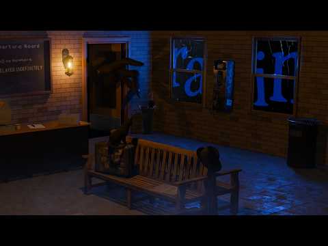 Waiting For The Bus That Never Comes | interior rain, thunder, eerie sounds | ASMR Ambience | No AI