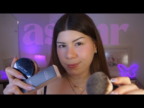 ASMR FAZENDO SUA MAQUIAGEM delicadamente com PRODUTOS NOVOS 💅🏻💕