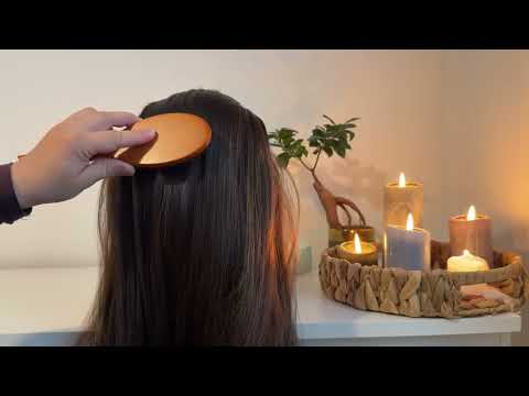 ASMR Hair Brushing & Water Spray sounds for Deep Sleep (Soft Spoken)