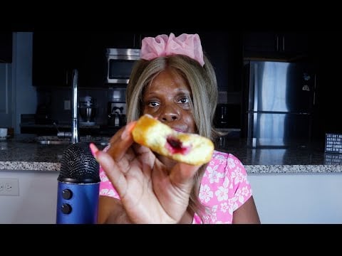 JELLY Donut So Savory Sweet! ASMR Eating Sounds