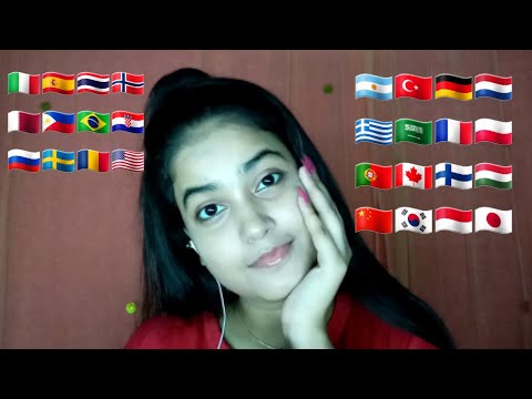 ASMR Whispering 💞 in 25 Different Languages