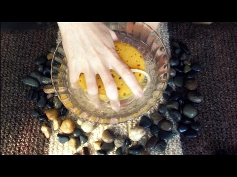 ASMR Water Sounds, Sponge, Rocks - Tapping, Scratching & Rubbing No Talking Binaural