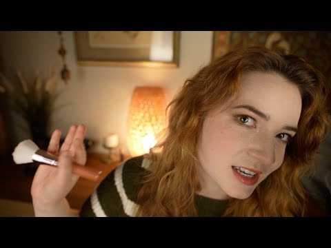 ASMR Ear to Ear Brushing + Whispering Interesting Facts Up Close In Your Ears 