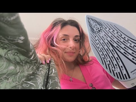 ASMR Ironing you AGGRESSIVELY‼️(you're laundry) 🧺 Fabric scratching - Camera touching (visual-lofi)