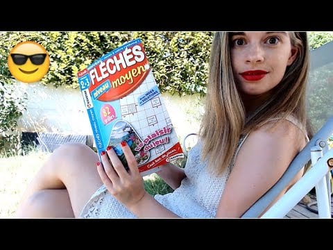 [ASMR français] Détente et mots fléchés dans mon jardin ! - bruits de la nature
