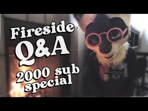 Furry ASMR | A fireside Q&A uwu (2000 subscriber special)