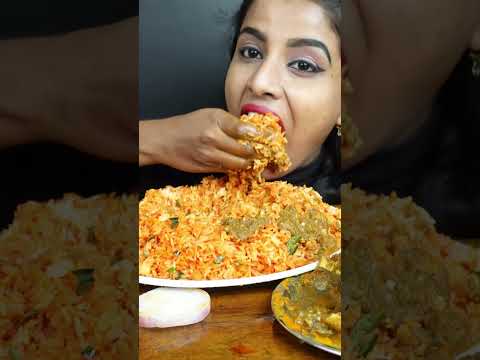 ASMR Eating Spicy Mutton Fry,Curry,Handi Fried Rice,Fish Curry,Fry Big Bites ASMR Eating Mukbang