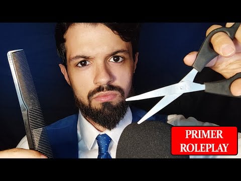 MI PRIMER ROLEPLAY... sed buenos, estaba nervioso | ASMR PELUQUERÍA
