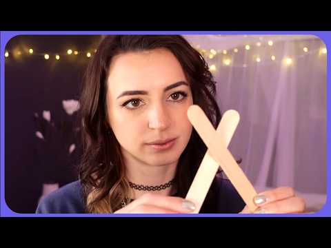 2.5 Minute ASMR | Popsicle Stick Tapping