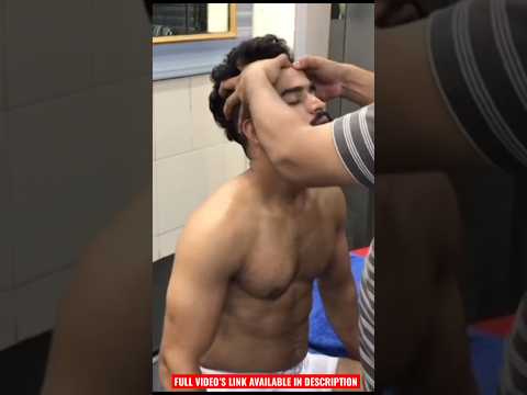 ASMR Head Massage & body Stretching by Indian Barber #massage #asmr
