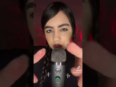 ASMR - WANDINHA ADDAMS TRAZENDO ENERGIA NEGATIVA