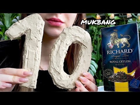10 ТЫСЯЧ🥇Ореховое печенье//10 thousand, peanut cookies//MUKBANG