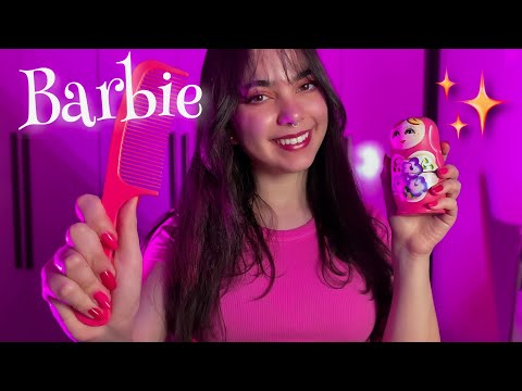 ✨ASMR ROLEPLAY | Barbie fazendo você cair no sono com gatilhos rosa✨