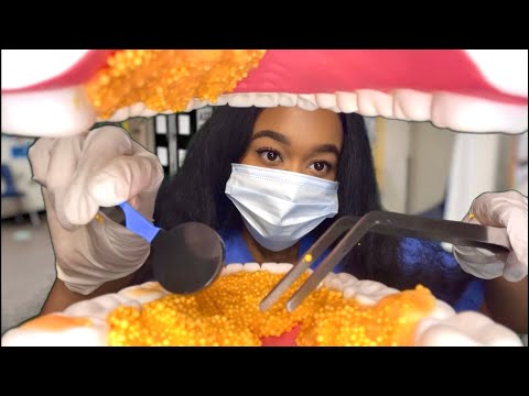 ASMR Getting Something Out Of Your Teeth 🦷 🪥 Dentist Role-play | Teeth Cleaning ASMR