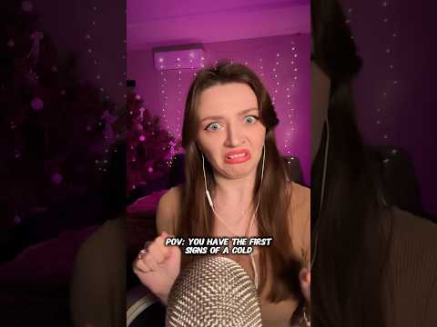 POV: you have the first signs of a cold #asmr #asmrsounds #asmrrelax #asmrsleep #relax #tingles