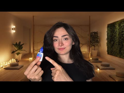 ASMR cleaning your negative thoughts with magical drops 💦/ ای اس ام آر برای خواب راحت و فوری