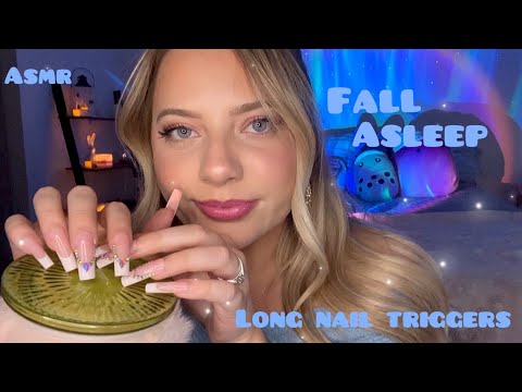 ASMR Tingly Long Nail Tapping & Scratching Sounds for Sleep