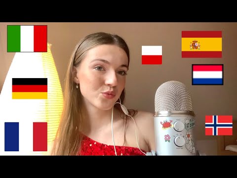 ASMR in different languages🇮🇹🇩🇪🇫🇷🇵🇱🇳🇴🇪🇸🇳🇱