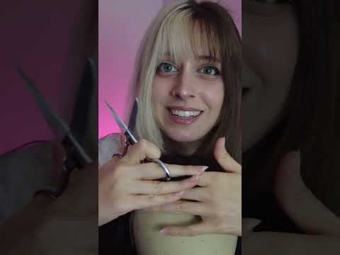 ok so they are a little short #asmr #haircutasmr #hairbrushing