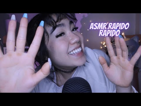 ASMR | GATILHOS RÁPIDO para ALTOS FORMIGAMENTOS (MOUTH SOUNDS, SONS DE MÃO, UNHAS, TECIDO e MAIS)