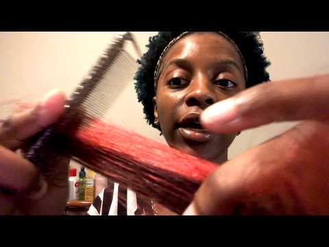 ASMR Red Highlights Clip Ins Salon Roleplay