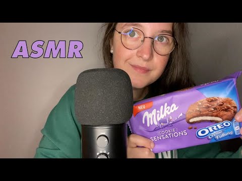 ASMR - Ich PROBIERE zum ERSTEN MAL MILKA COOKIE SENSATIONS OREO 🍪🍫 german/deutsch | Jasmin ASMR