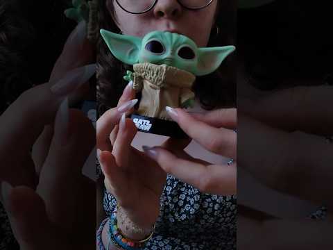 Baby Yoda ASMR💚✨ #asmr #babyyoda #tapping #scratchingasmr #whispered