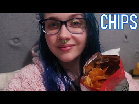 ASMR Eating Honey & Sriracha Chips (Lofi Eating Sounds)