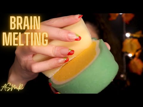 [ASMR] 🧽 Continuous, Dry, Scratchy Sponge Sounds 🧽