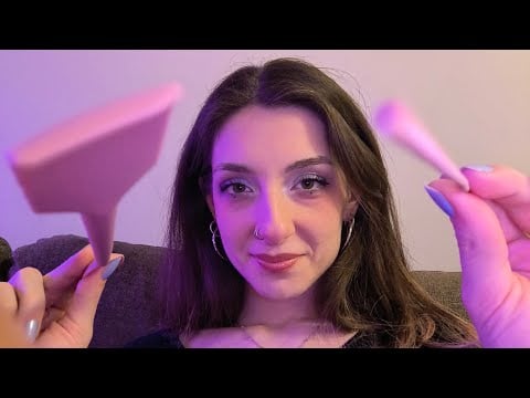 ASMR Touching the Camera with different objects - No talking & No mouth sounds - LoFi & Visual