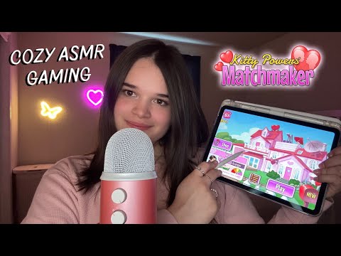 ASMR Lets Play Kitty Powers Matchmaker! (Whispered Cozy Gaming)