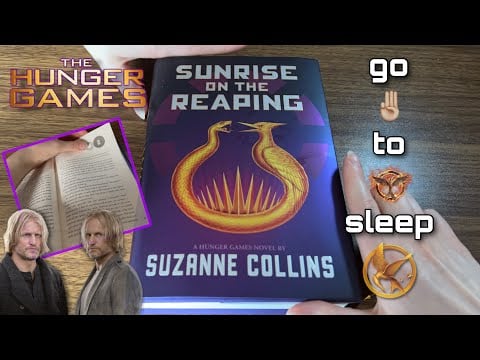 Click Here To 💤 | Whisper Reading Sunrise on the Reaping 📖 Mouth Sounds, Lip Smacking, Page Turning