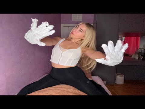 ASMR Intimate Care Roleplay ✨ Shaving Foam, Gloves & Oil (Invisible Body Personal Attention)