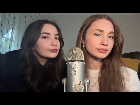 my sister tries ASMR for the first time