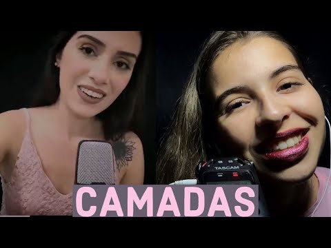 ASMR EM CAMADAS COM MOUTH SOUNDS E OBJETOS ALEATÓRIOS | Collab com @ASMR da Vivi