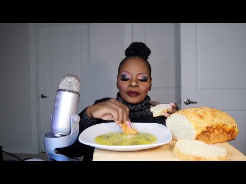 Homemade Apple Loaf With Black Pepper And Olive Oil ASMR Eating Sounds