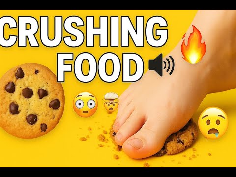 ASMR CRUSHING FOOD - Esmagando Comidinhas 🔊😍