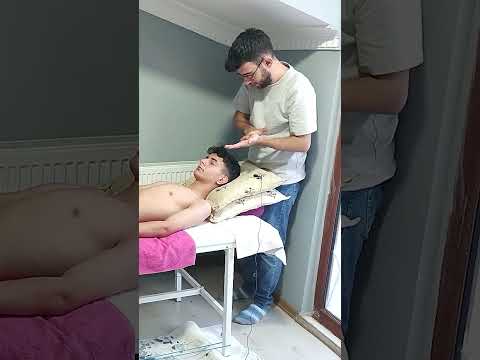RELAXING TURKISH MASSAGE FOR HEAD, ARM, ABDOMEN AND CHEST #satisfying #relaxing #asmr #shorts