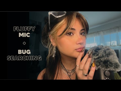 ASMR | Bug Searching + Fluffy Mic Scratching 🔎🐛