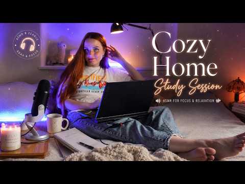 ASMR Cozy Home Study Session 🔥Perfect for Сoncentration