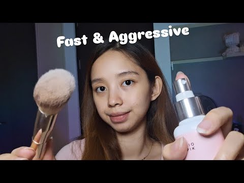 ASMR Fast & Aggressive Makeup Application On You 💄✨