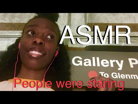 I tried ASMR on the METRO !!!