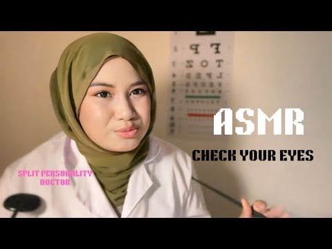 ASMR SPLIT PERSONALITY DOCTOR CHECK YOUR EYES ( BAHASA MELAYU) 👩‍⚕️