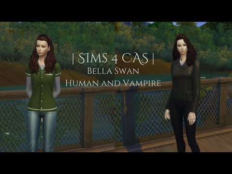 SIM 4 | CAS | Bella Swan Human+Vampire | Link to CC in Description